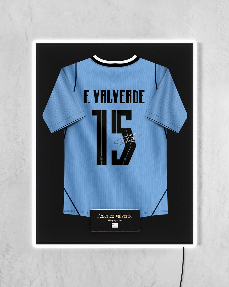 Uruguay 2026 Local - Diseño Jersey con LED blanco encendido