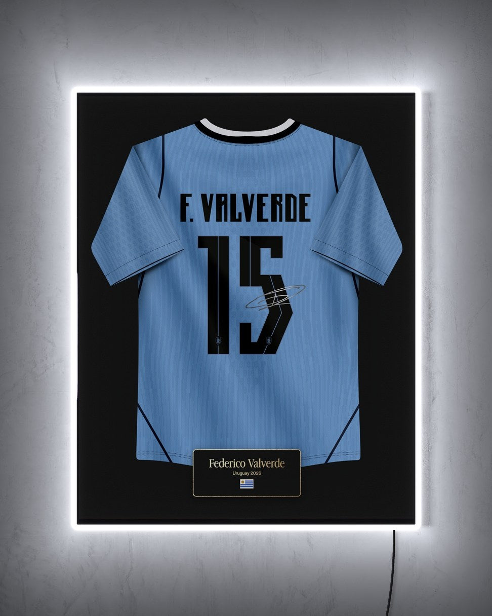 Uruguay 2026 Local - Diseño Jersey con LED blanco encendido de noche