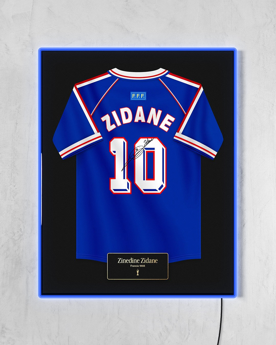 Francia 1998 Local - Diseño Jersey con LED azul encendido