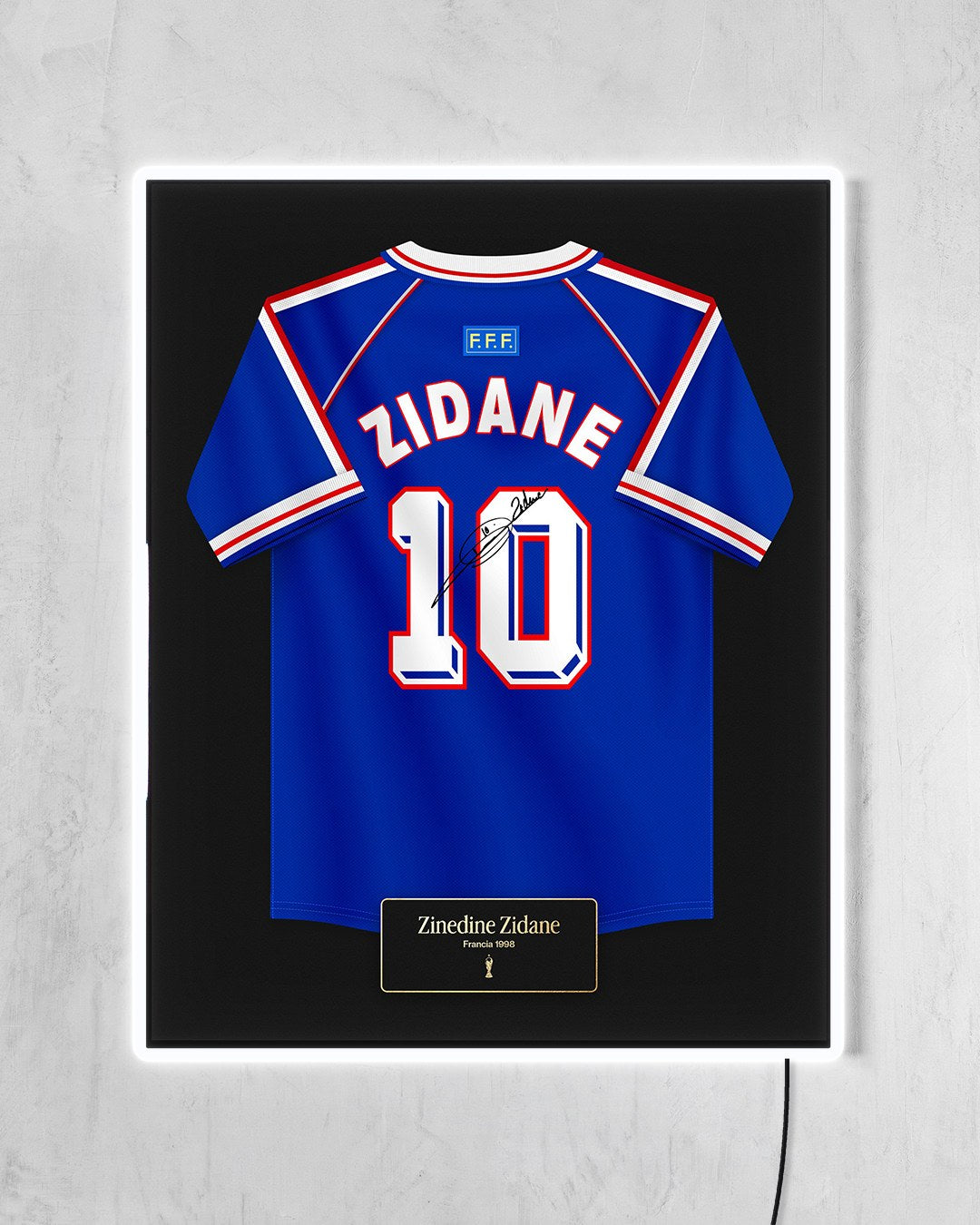 Francia 1998 Local - Diseño Jersey con LED blanco encendido